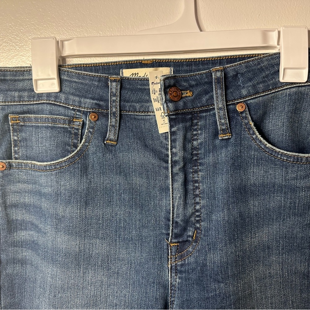 NWT Madewell Curvy High rise skinny crop jeans